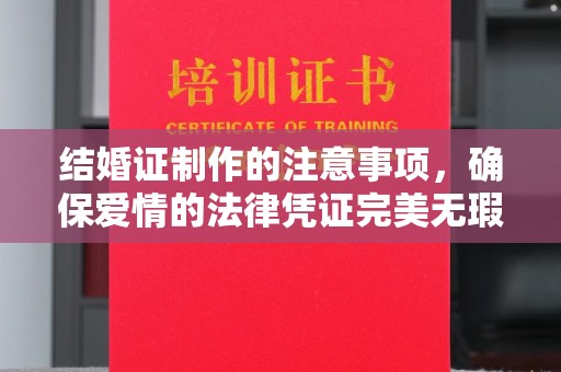 礼县结婚证制作的注意事项，确保爱情的法律凭证完美无瑕