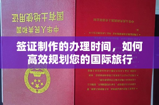 礼县签证制作的办理时间，如何高效规划您的国际旅行